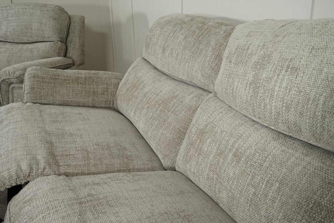 Ashbury 3 Seater Recliner & 2 x Armchairs, Truffle Weave