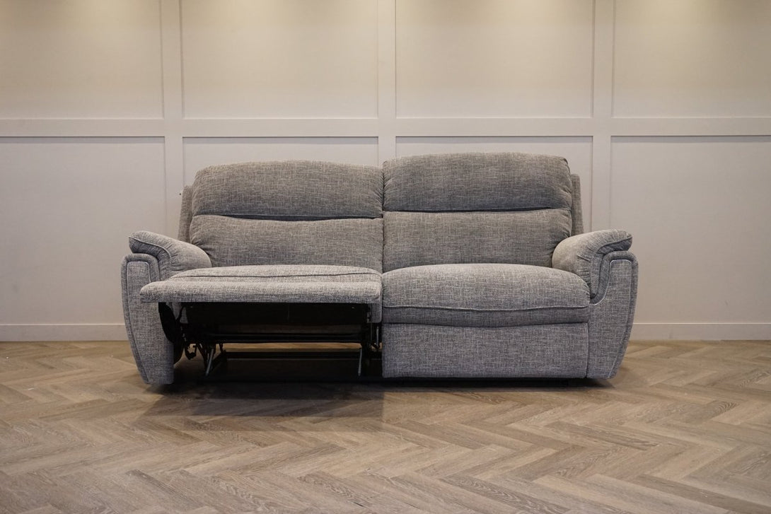 Ashbury 3 Seater Sofa, Chenille Weave Charcoal Grey