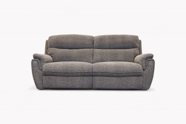 Ashbury 3 Seater Sofa, Chenille Weave Charcoal Grey