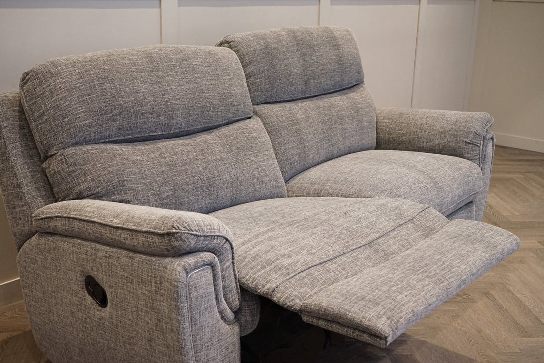 Ashbury 3 Seater Sofa, Chenille Weave Charcoal Grey