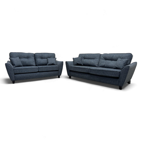 Ashley 3 + 2 Seater Sofas, Charcoal