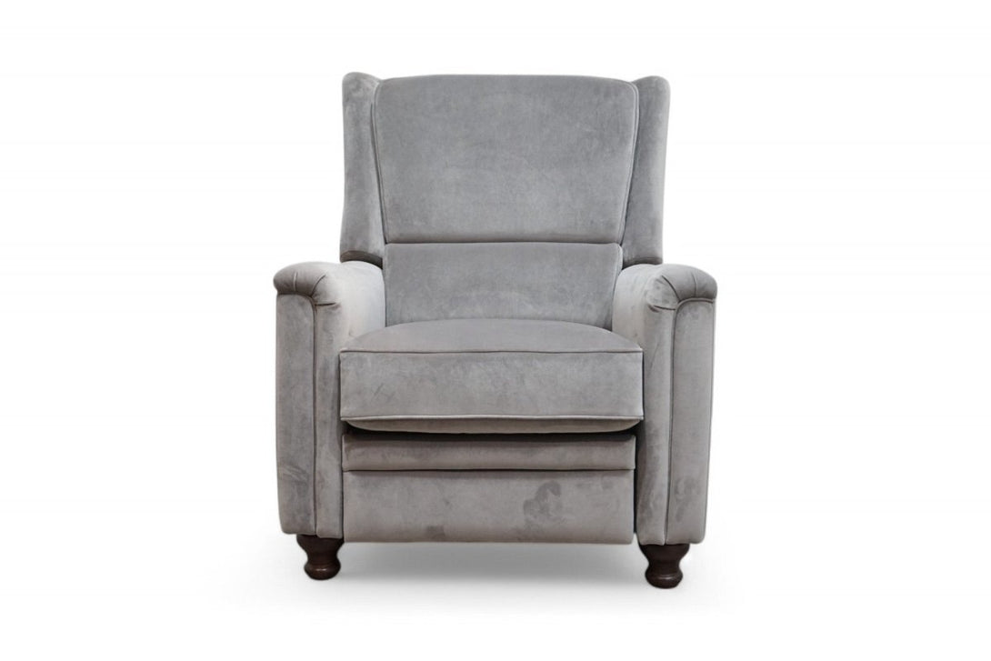 At The Helm Billingham Reclining Wing Armchair, Adventurer Silver