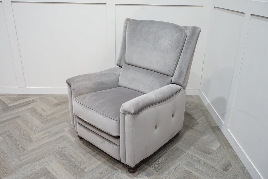 At The Helm Billingham Reclining Wing Armchair, Adventurer Silver