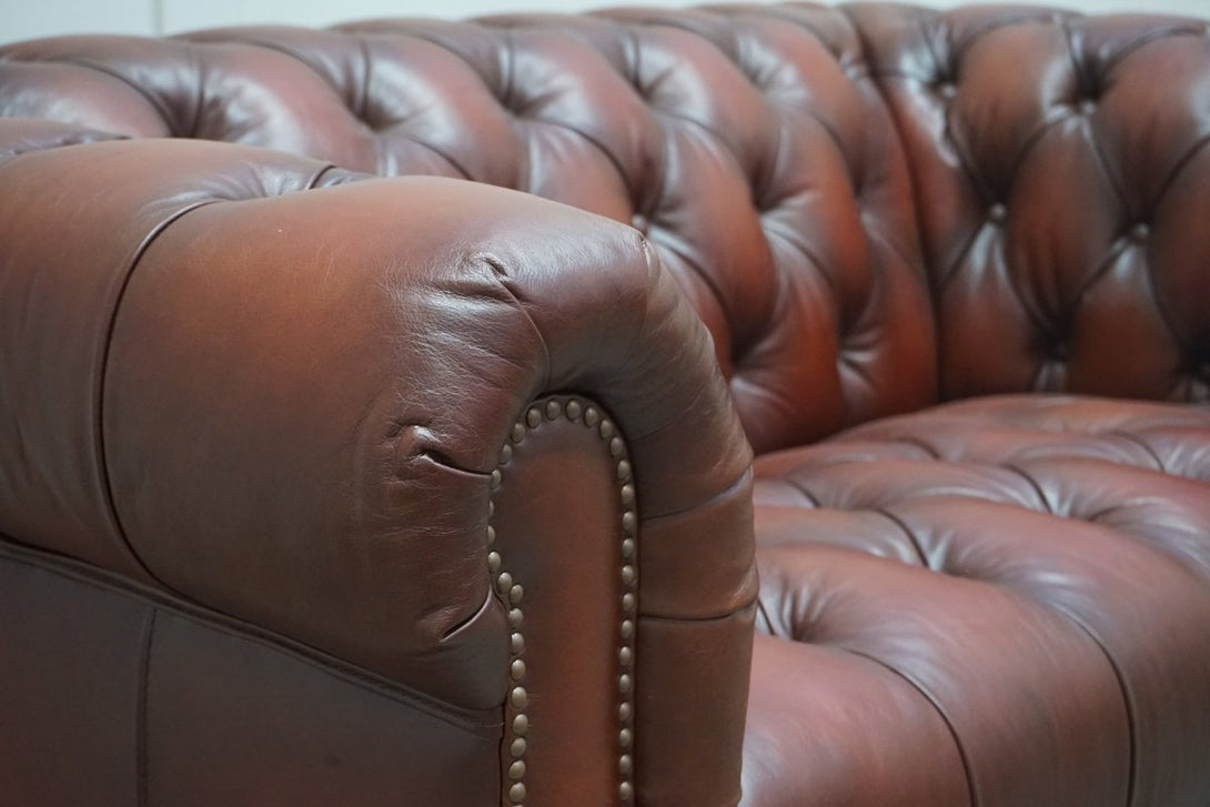 At The Helm Buckingham Leather 2 Seater Sofa, Vintage Whisky