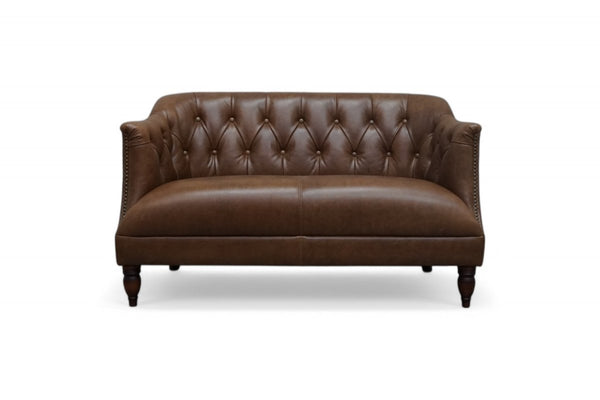 At The Helm Carter 2 Seater Leather Sofa, Voyager Inca