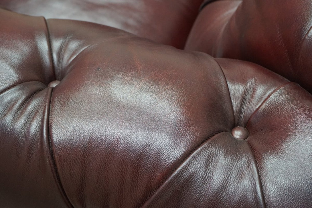 At The Helm Charterhouse Leather Wing Chair, Merlot