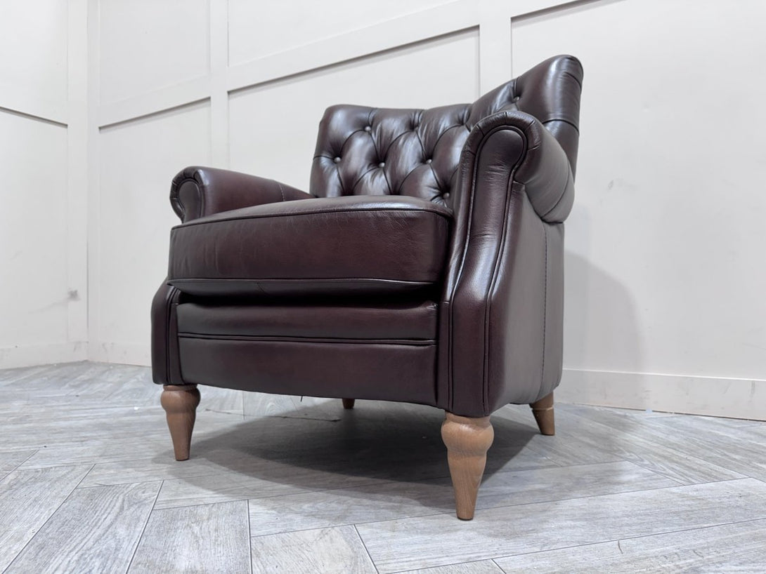 At The Helm Columbus Accent Armchair, Antique Whisky