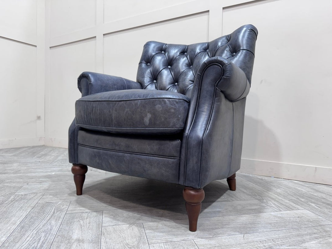 At The Helm Columbus Accent Armchair, Vintage Ocean