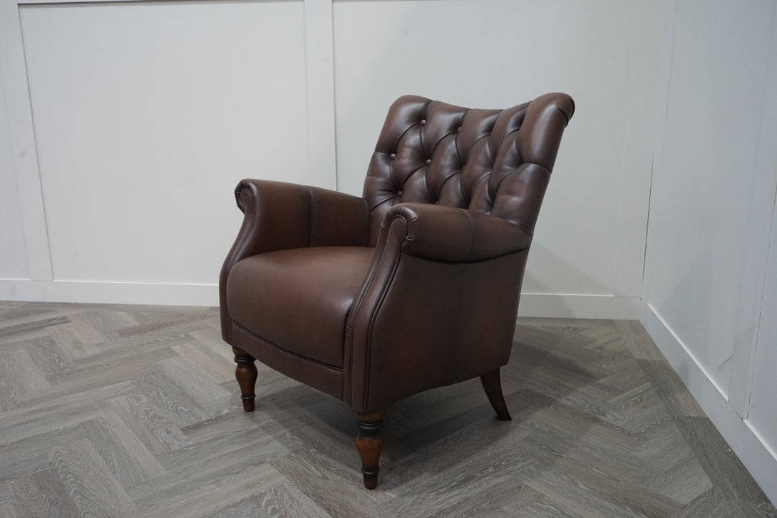 At The Helm Darwin Accent Chair, Antique Whisky