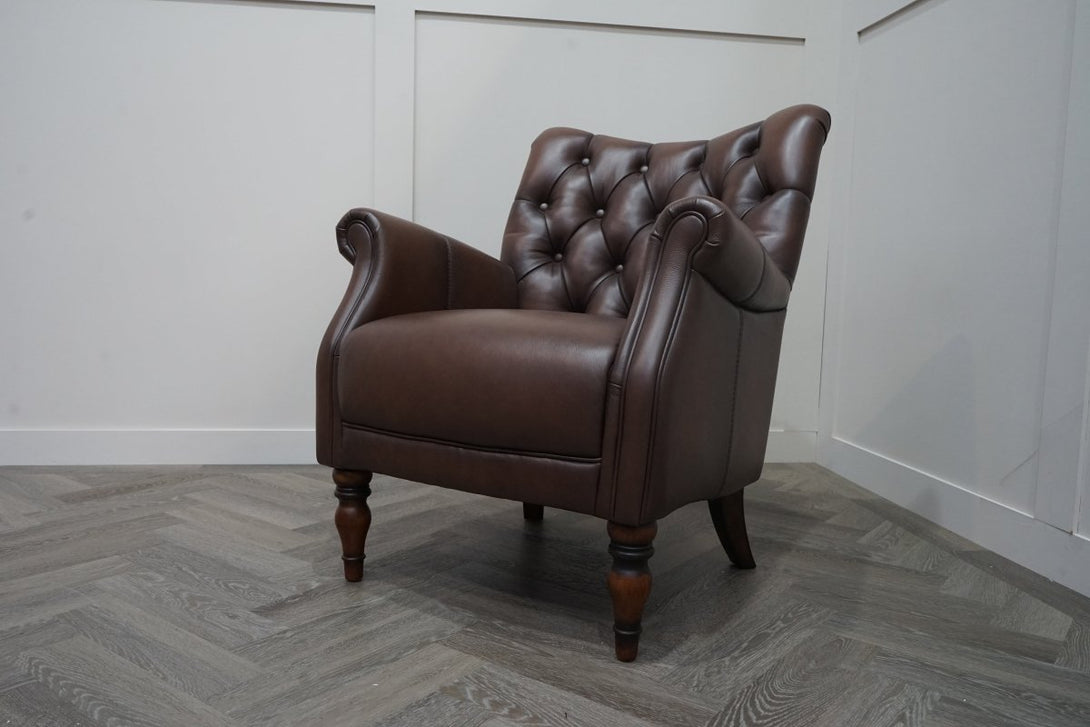 At The Helm Darwin Accent Chair, Antique Whisky