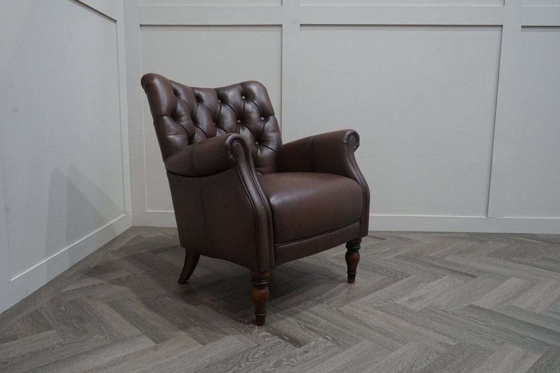 At The Helm Darwin Accent Chair, Antique Whisky