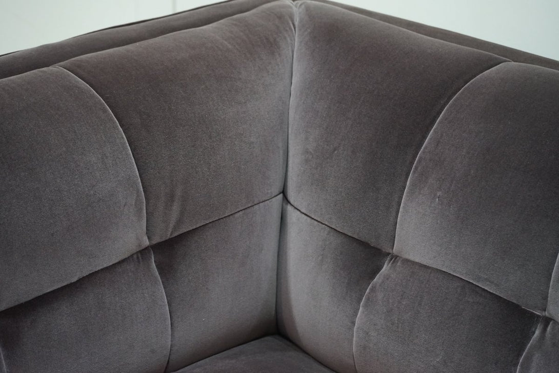 At The Helm Grace 1.5 Seater Fabric Sofa, Plum