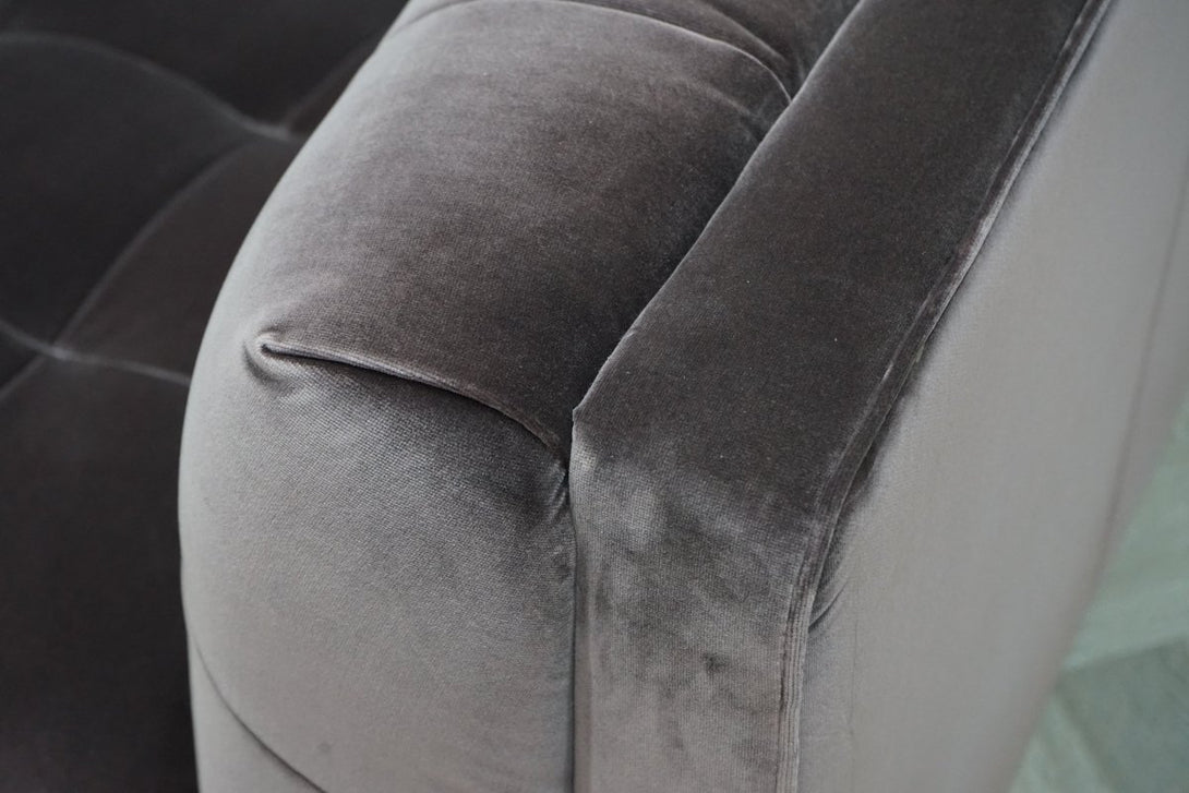 At The Helm Grace 1.5 Seater Fabric Sofa, Plum
