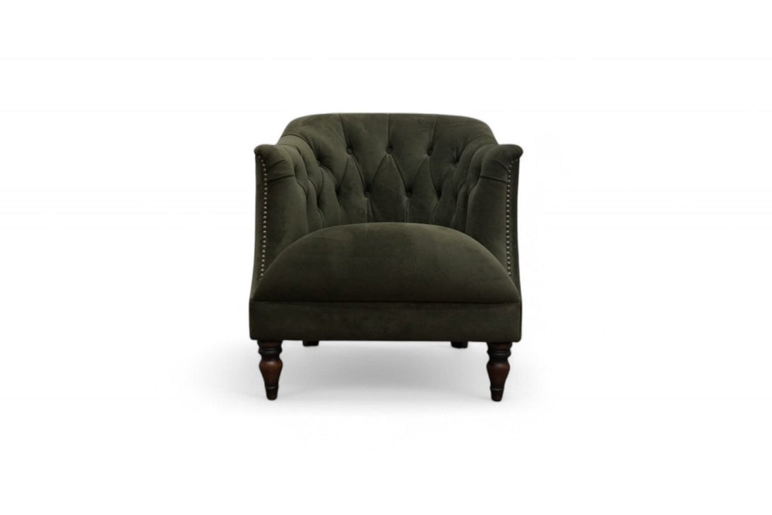 At The Helm Henson Accent Chair, Forest Green