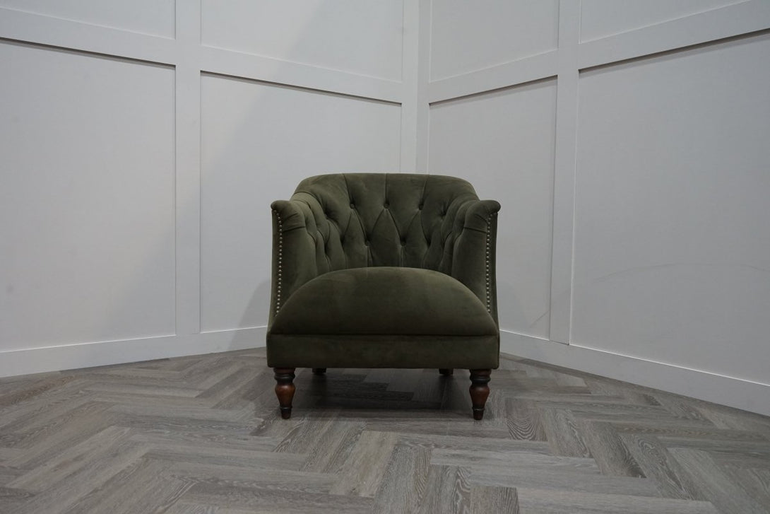 At The Helm Henson Accent Chair, Forest Green