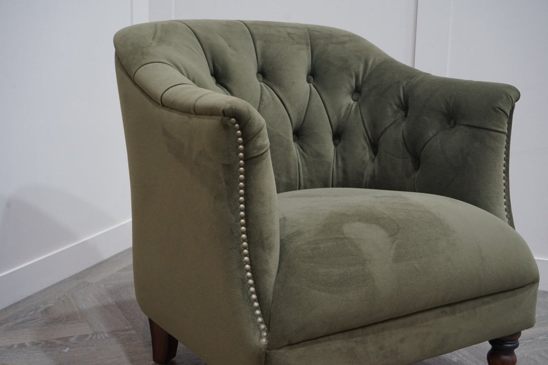 At The Helm Henson Accent Chair, Forest Green