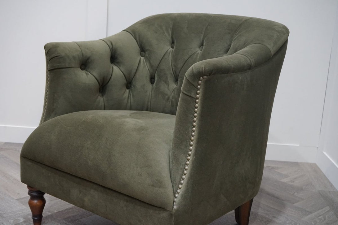 At The Helm Henson Accent Chair, Forest Green