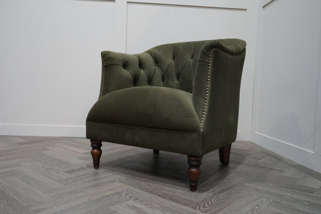 At The Helm Henson Accent Chair, Forest Green