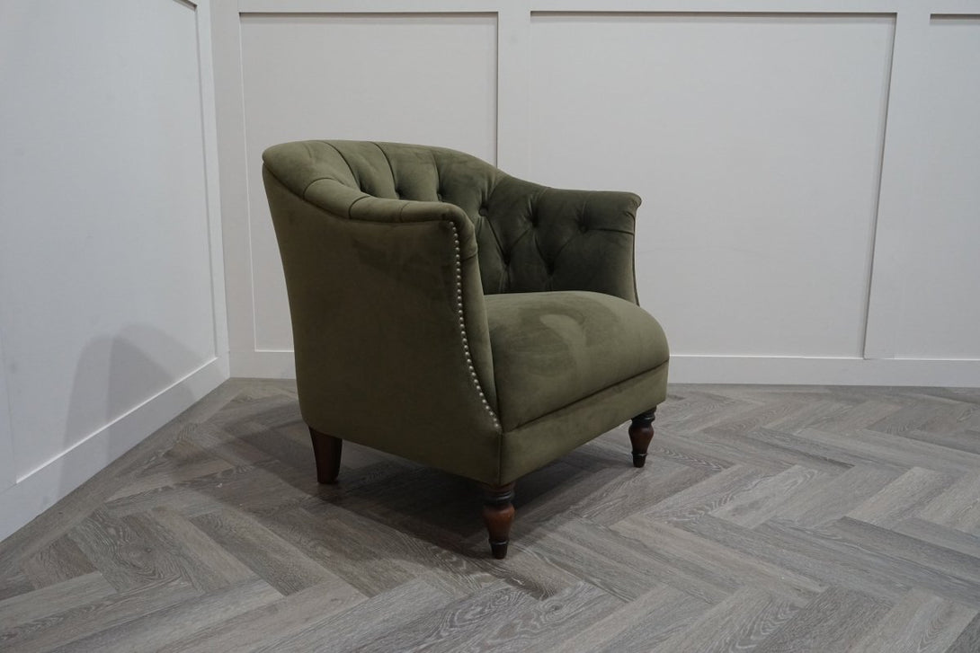 At The Helm Henson Accent Chair, Forest Green