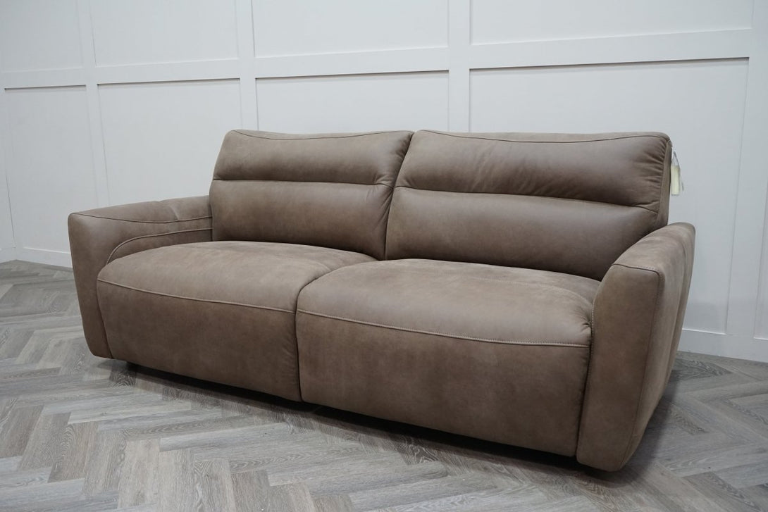 At The Helm Hudson Large 3 Seater Recliner Sofa, Dragonstone Leather