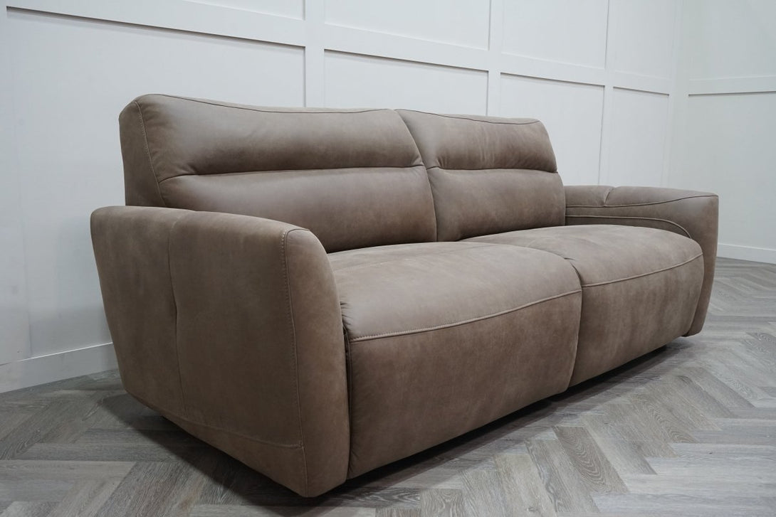 At The Helm Hudson Large 3 Seater Recliner Sofa, Dragonstone Leather