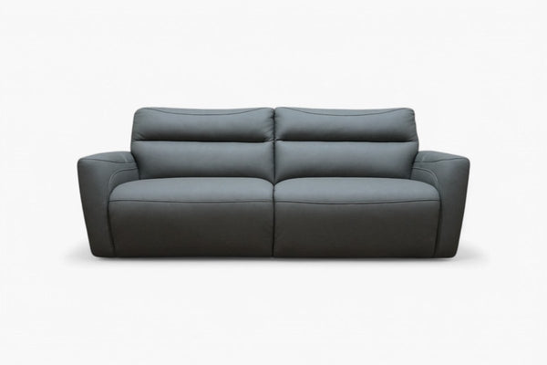 At The Helm Hudson Large 3 Seater Sofa, Limestone Leather