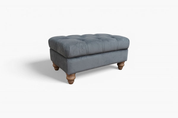 At The Helm Kingston Storage Footstool, Adventurer Grey