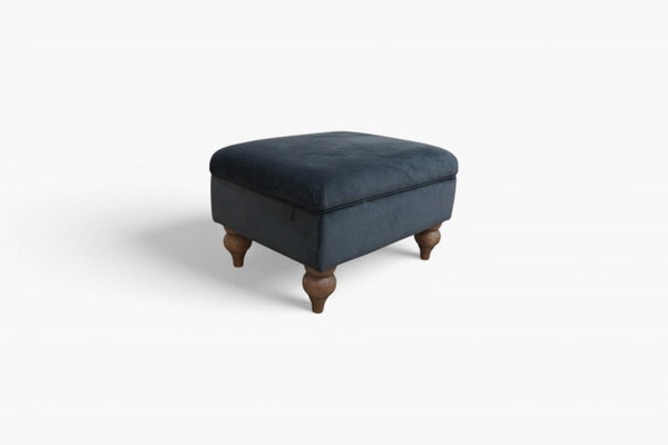 At The Helm Kingston Storage Footstool, Adventurer Steel