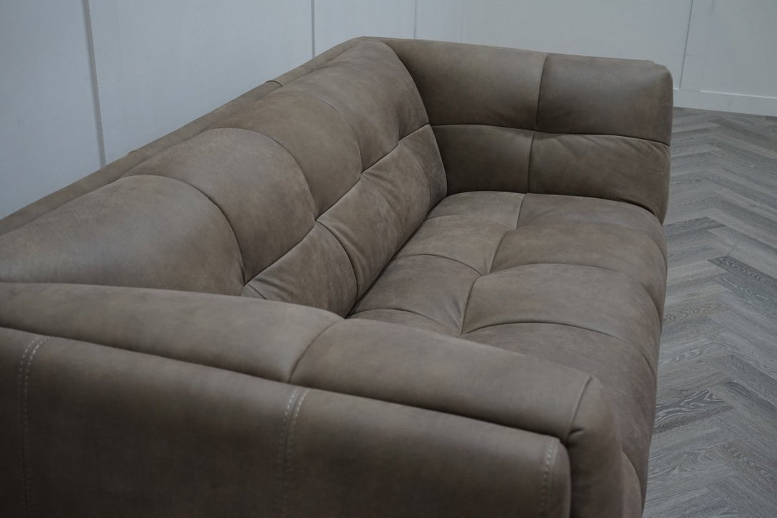 At The Helm Leo Medium 2 Seater Leather Sofa, Dragonstone Leather