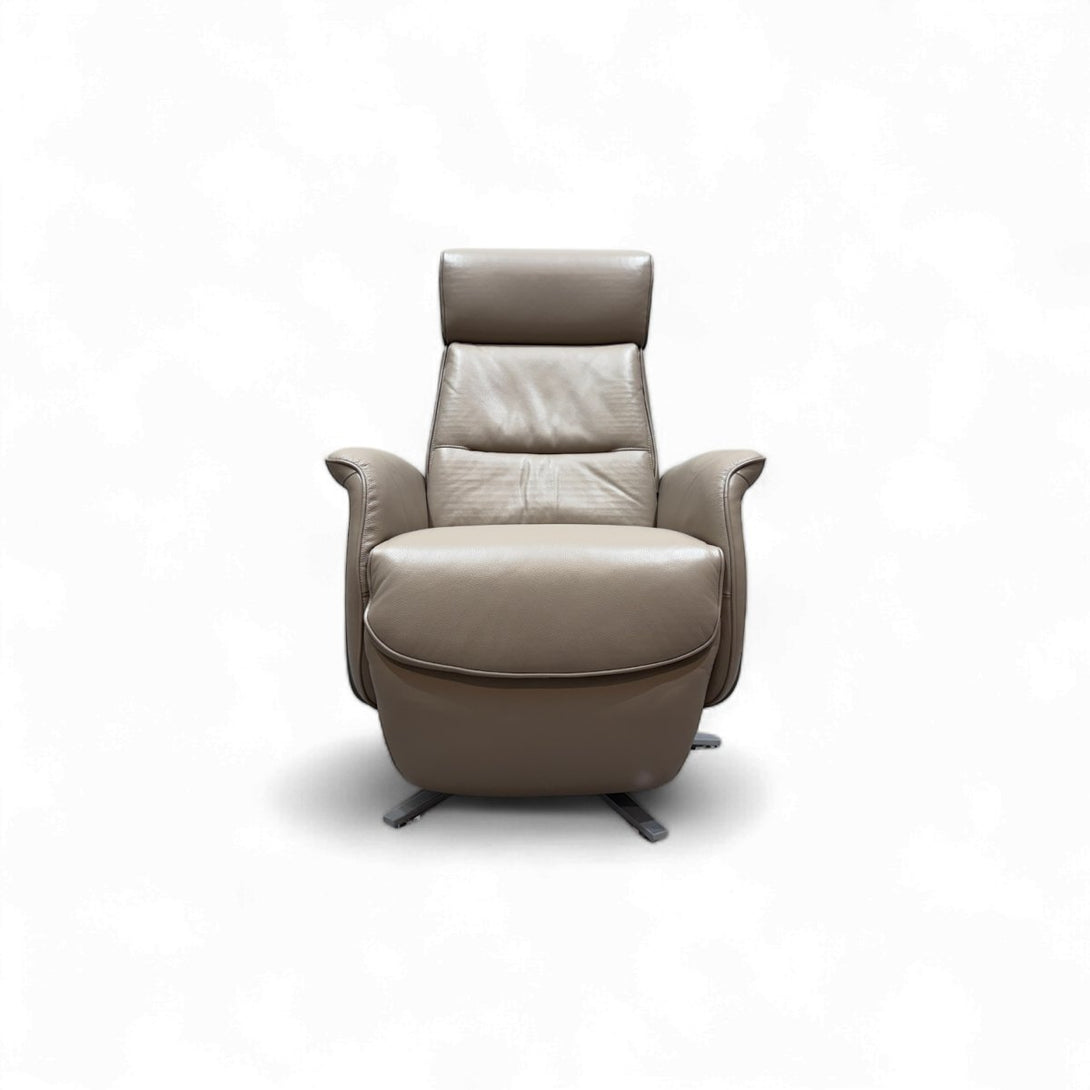 At The Helm Rana Power Reclining Leather Armchair, Latte