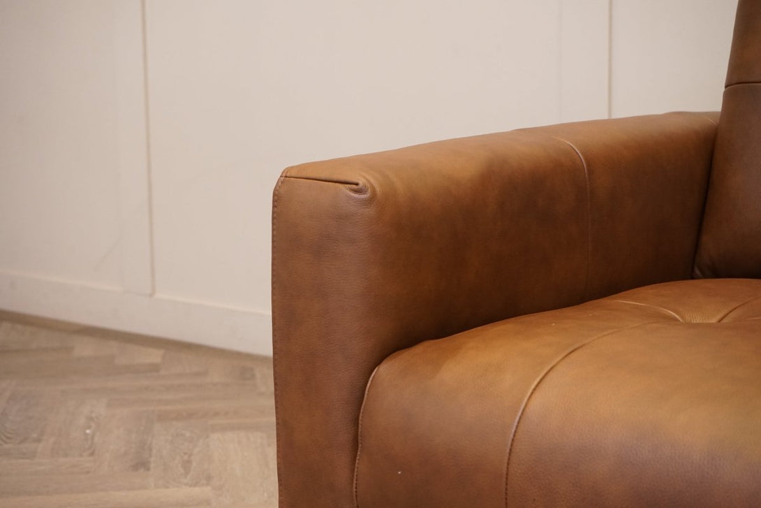 Bailey 3 + 2 Leather Sofa Set, Premium Cocoa