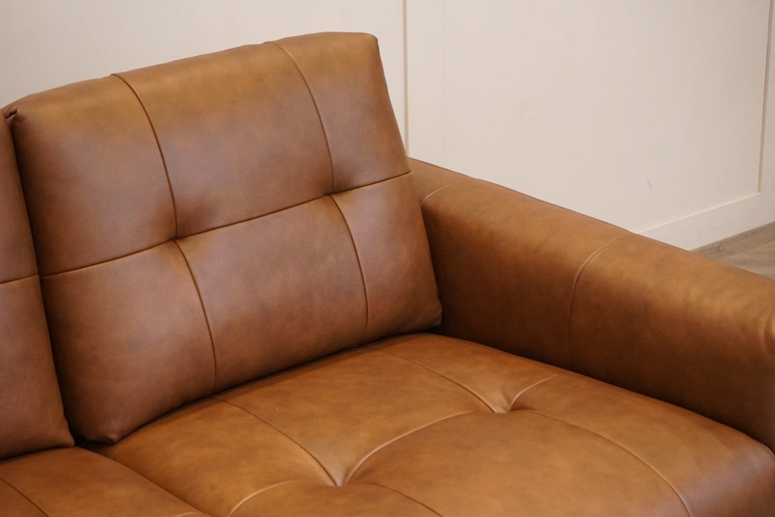 Bailey 3 + 2 Leather Sofa Set, Premium Cocoa