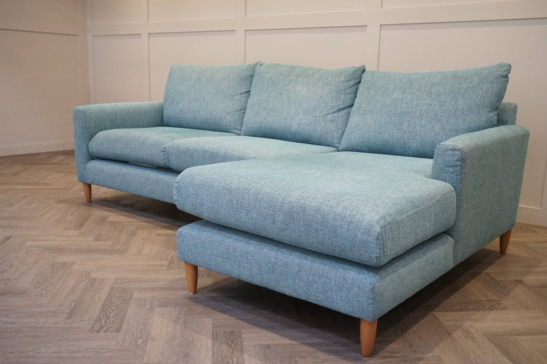 Bailey II 4 Seater RHF Chaise End Sofa, Connie Teal