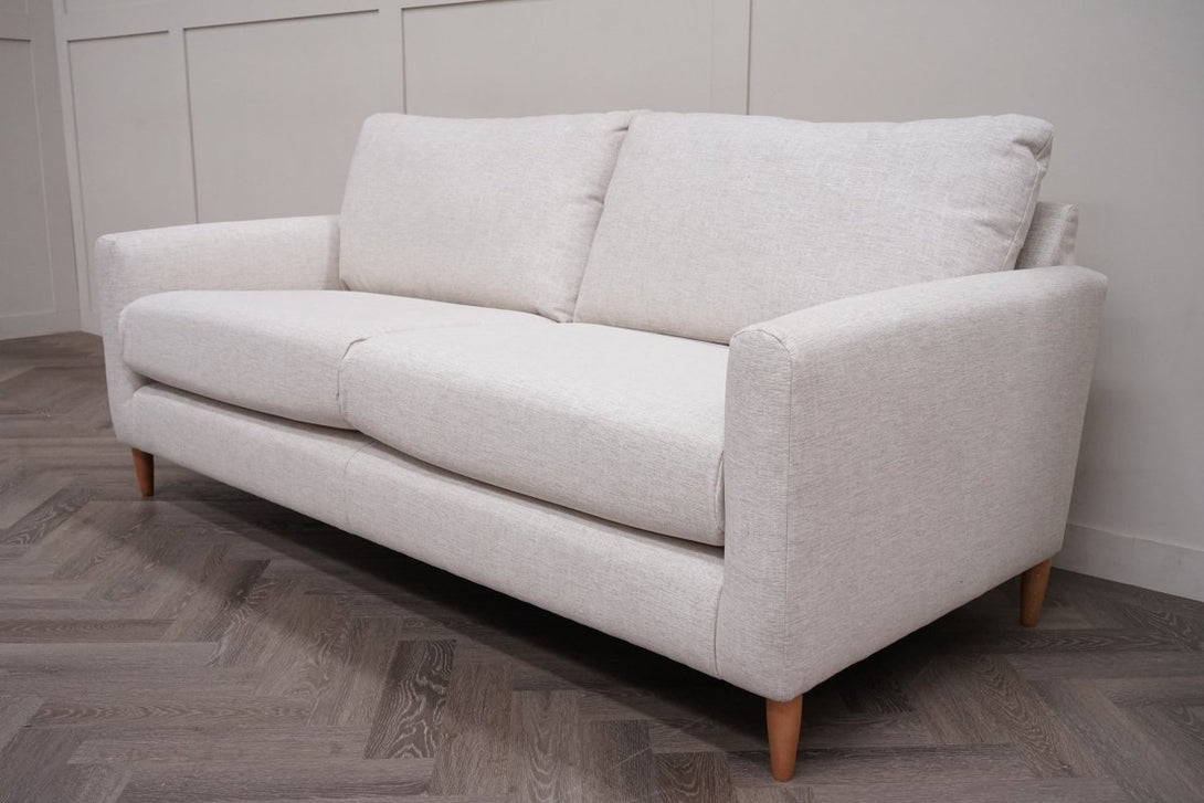 Bailey II Large 3 Seater Sofa, Aquaclean Titan Natural