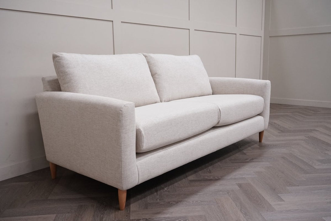 Bailey II Large 3 Seater Sofa, Aquaclean Titan Natural