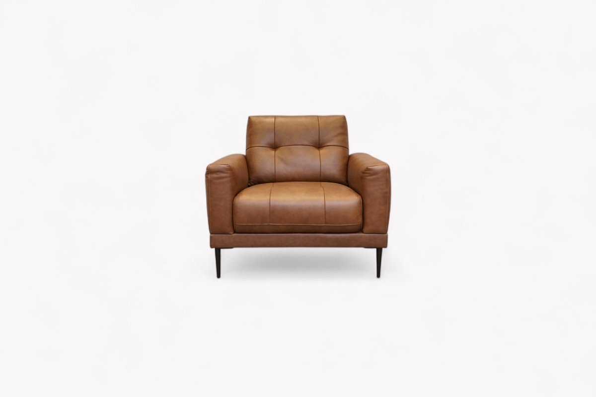 Bailey Leather Armchair, Premium Cocoa