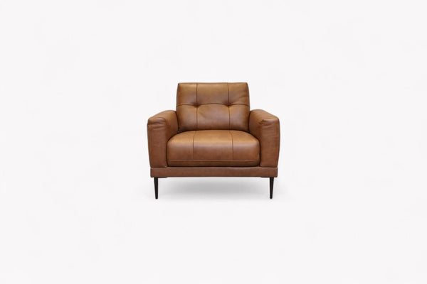 Bailey Leather Armchair, Premium Cocoa