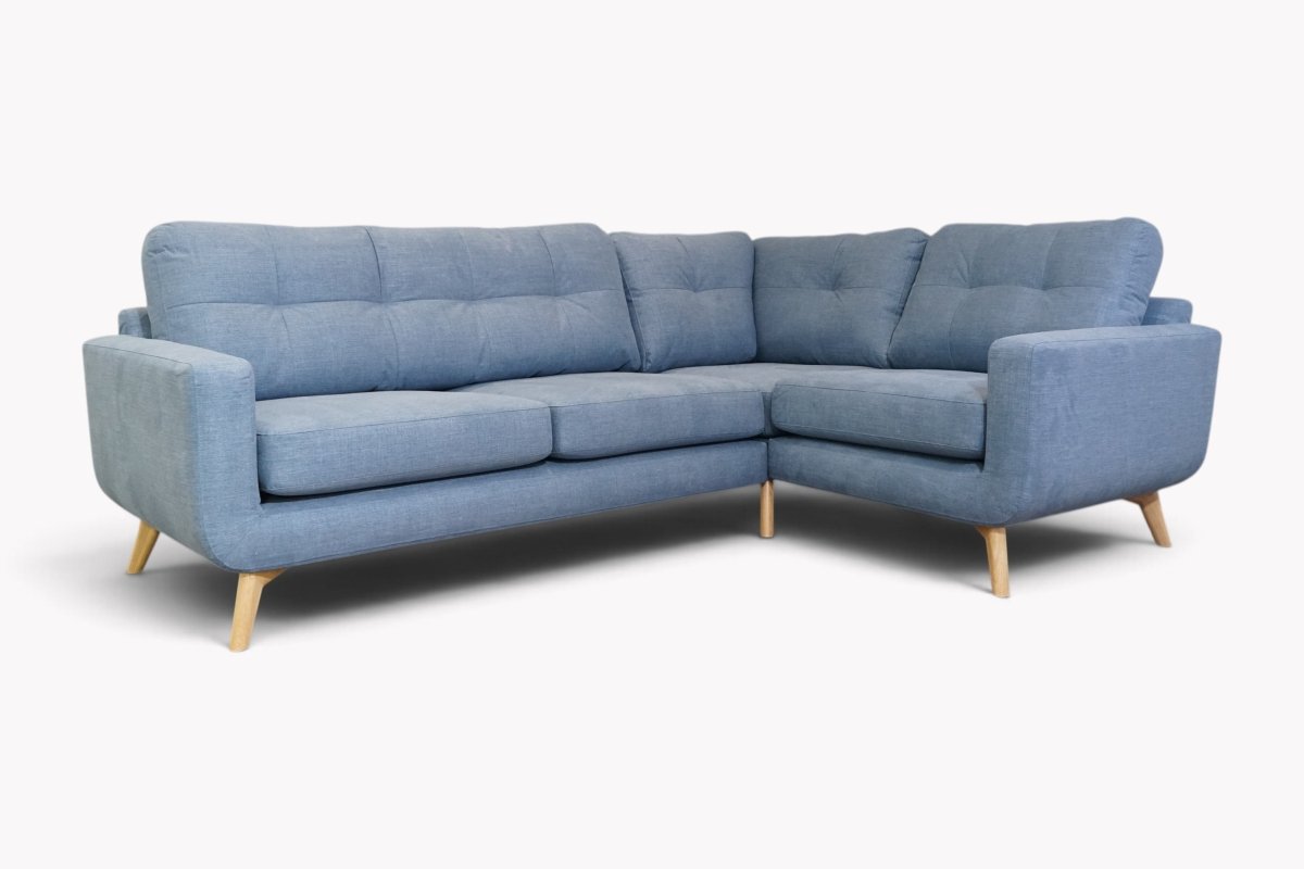 Barbican 4 Seater RHF Corner End Sofa, Soft Weave Dark Pacific