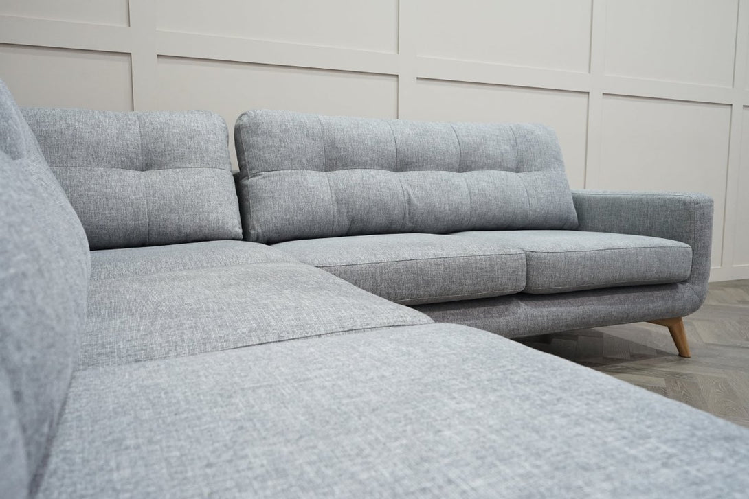 Barbican 5+ Seater Large Corner Sofa, Connie Grey