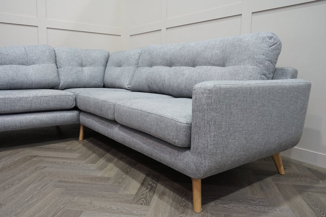 Barbican 5+ Seater Large Corner Sofa, Connie Grey