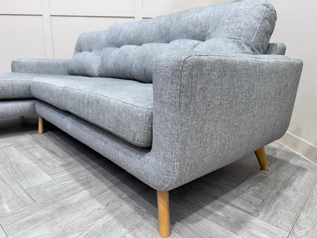 Barbican 5+ Seater LHF Chaise End Sofa, Connie Grey