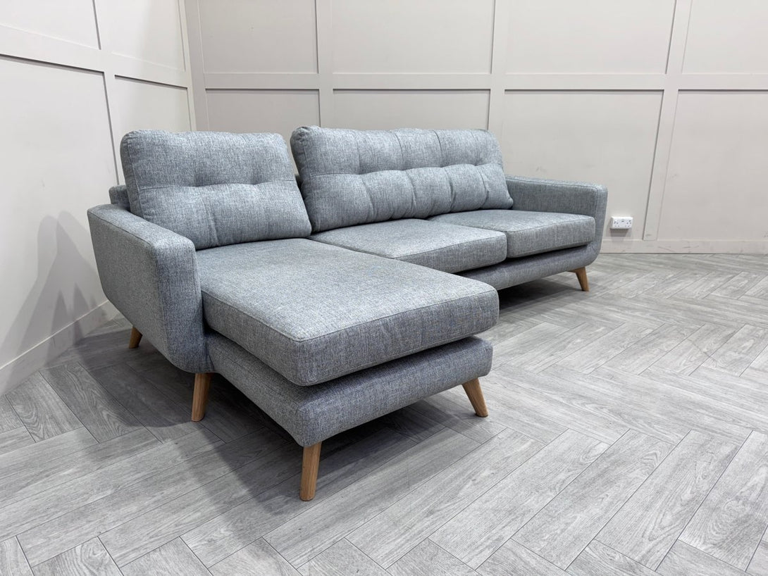 Barbican 5+ Seater LHF Chaise End Sofa, Connie Grey