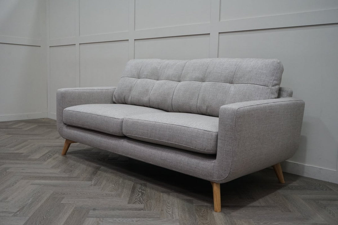 Barbican Large 3 Seater Sofa, Aquaclean Aston Natural