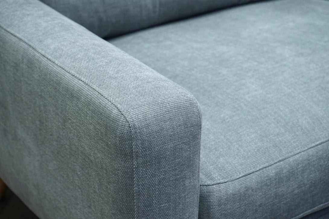 Barbican Large 3 Seater Sofa, Aquaclean Matilda Steel