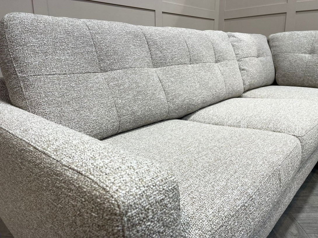 Barbican Large Corner Sofa, Boucle Biscuit