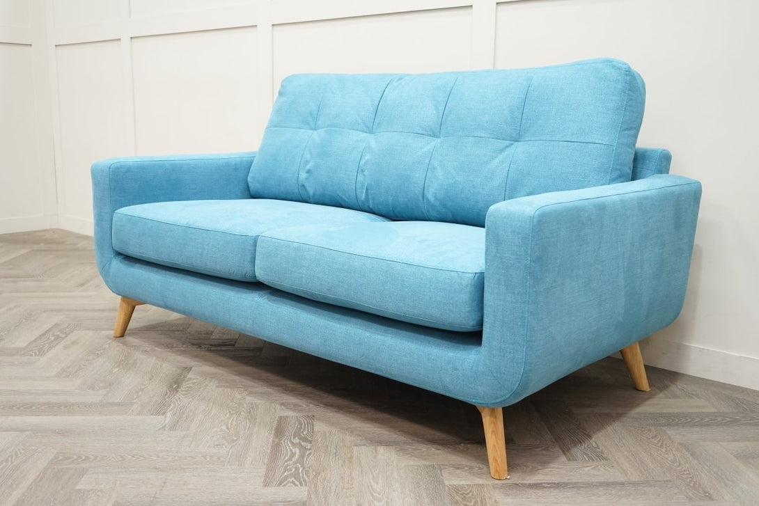 Barbican Medium 2 Seater Sofa, Soft Weave Teal