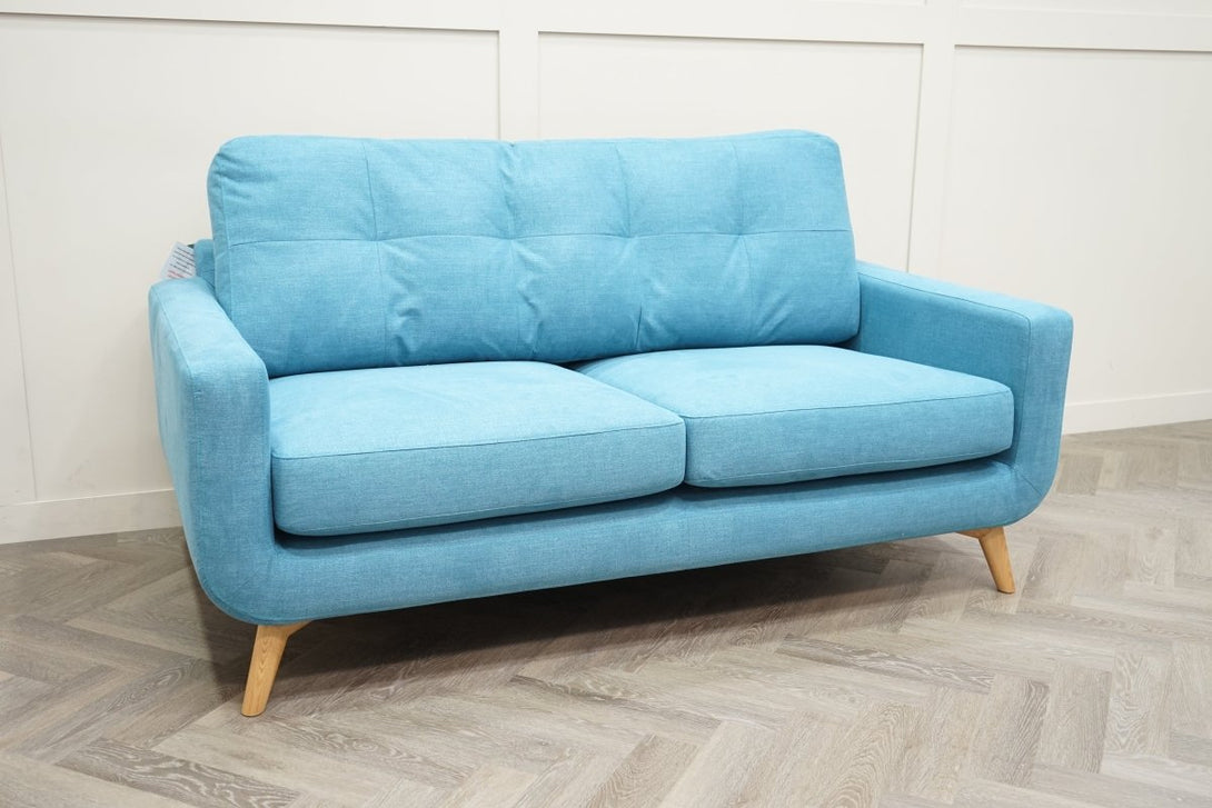 Barbican Medium 2 Seater Sofa, Soft Weave Teal