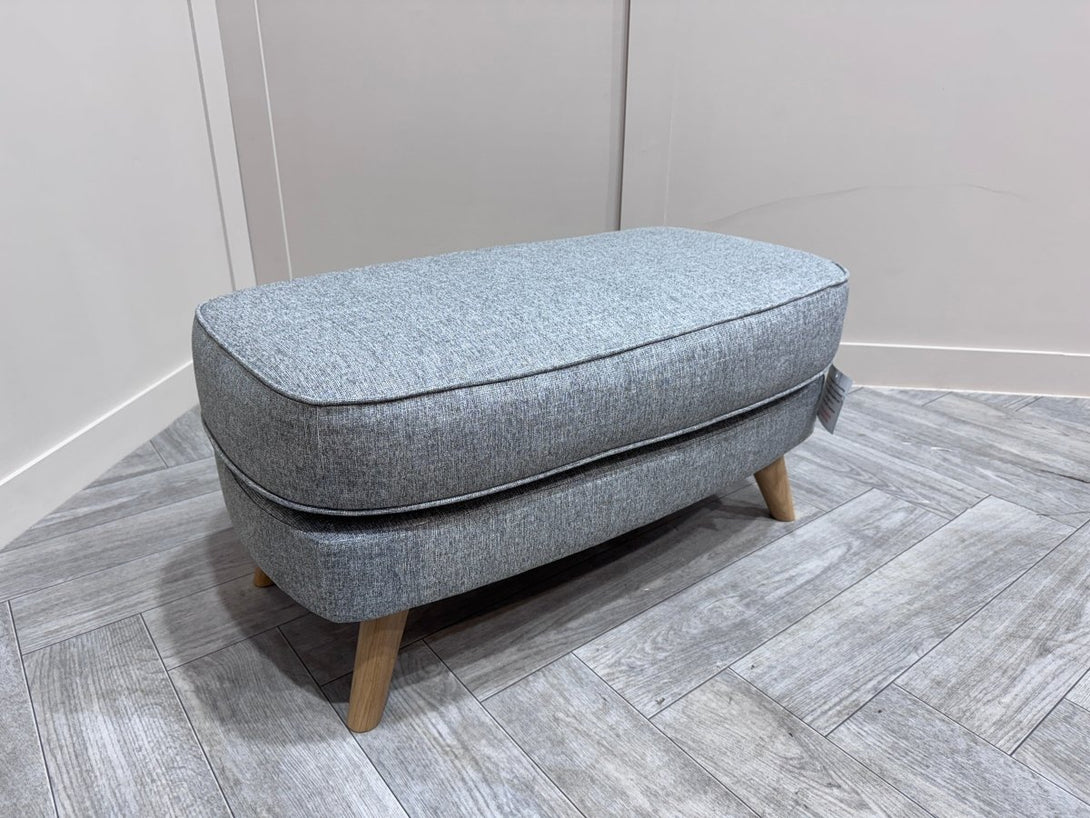 Barbican Rectangular Footstool, Connie Grey