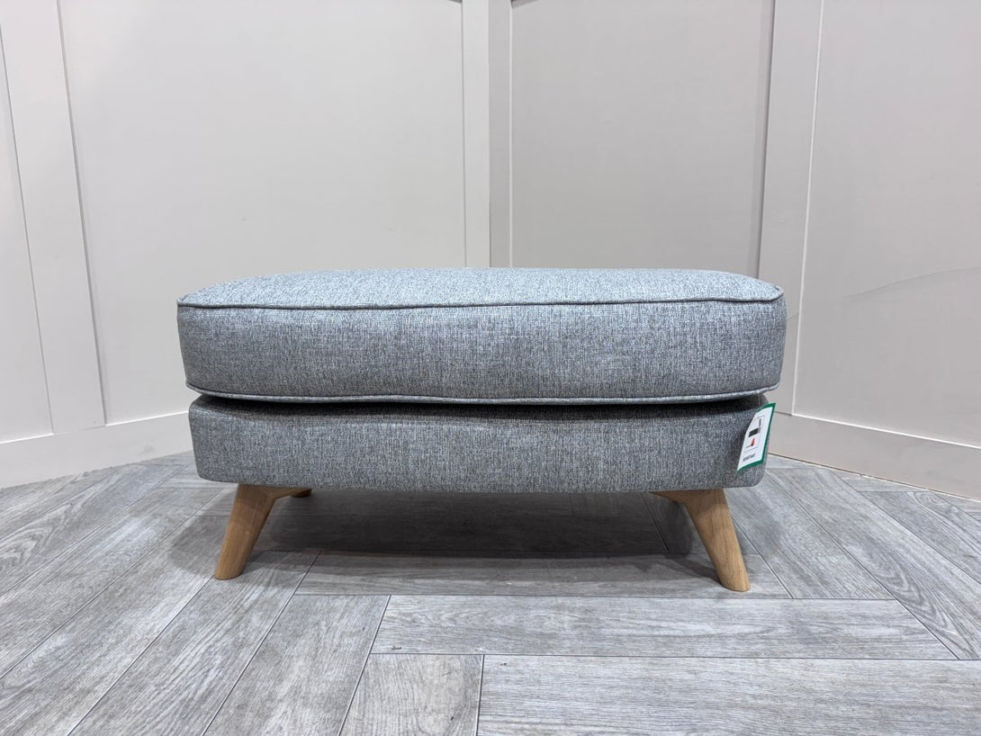 Barbican Rectangular Footstool, Connie Grey