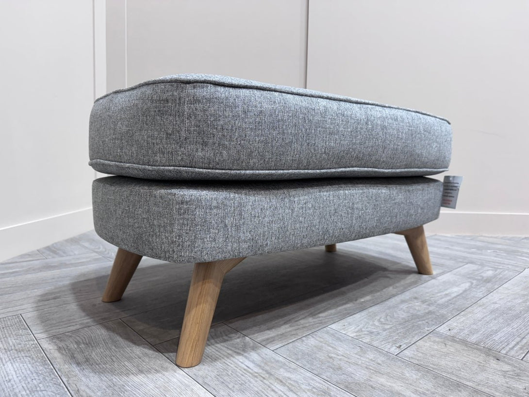 Barbican Rectangular Footstool, Connie Grey